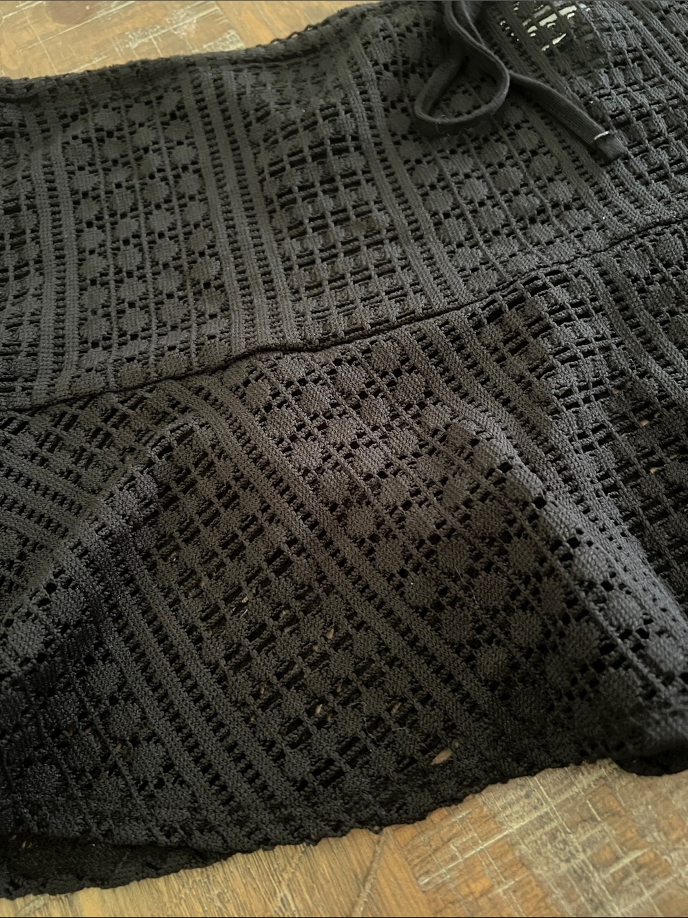 wild fable Black Crochet Skirt Cover-Up - Picture 4 of 8